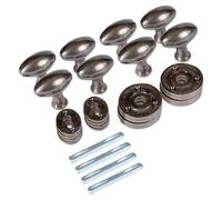 Oval Rim & Mortice Door Knob - W60mm - Pack of 4 Hammer and Tongs Grey 10000mm_x_520mm
