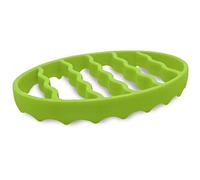 Oval Roasting Rack, 7x8x1" Silicone Roasting Rack, Food Grade, Heat-Resistant Dishwasher & Microwave Safe for Slow Cooker, Pressure Cooker, Oven & More, Green