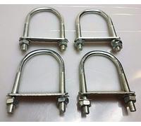 Oval Round U-Bolts Brackets Boat Trailer 60x120x10mm M10 Nut Plate RB3 UBR-60C