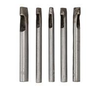 Oval Shape Leather Hole Punch Set High Hardness Steel Sharp Tip Tool for Leather Rubber Canvas 5PCS Different Sizes 6x4mm 7x4mm 8x4mm 10x4mm 12x4mm
