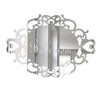 Oval Shape Wall Sticker 14 * 10cm Sign of Bathroom Door Sticker Art Mirror Indicator for Home Decoration