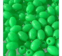 Oval Shaped 100PCS Luminous Fishing Beads for Effective Use with Floating Lures (6X8mm)