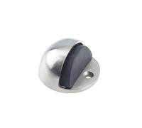 Oval Shielded Door Stop 46mm - Satin Nickel