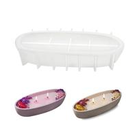 Oval Silicone Moulds Large Casting Moulds Ship Shape Silicone Mould for DIY Candle Holder Silicone Mould Bowl Casting Mould Candle Holder Round for Candle Vase Flower Pot with Dried Flowers Decoration