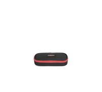 Oval Single Pencil case, 22 cm, Kontrast Violet Red (Black)