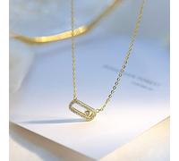 Oval Smart Necklace Ladies Simple Personality Clavicle Chain Temperament Versatile Pendant Exquisite Jewelry Gift