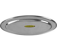 Oval Stainless Steel Serving Tray Platter Plate 35cm