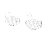 Oval Steam Rack 28.5x20.5cm Dishwasher Safe Reusable(2PC) | Oval shape 28.5x20.5cm, promotes air flow, dishwasher safe, easy storage, for ideal for family meals