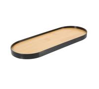 Oval Storage Tray Key Tray Perfume Tray Stand Jewelry Dish Cosmetic Vanity Tray Jewelry Tray Dish Bath Counter Tray Dresser Tray Display Tray Accessories Bamboo Appetizer/1688