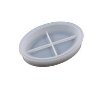 Oval Striped Dish Silicone Mold Epoxy Dish Resin Casting Suitable for Storage Box Fruit Plate Mat Storage Box Lace Tray Molds for Epoxy Resin