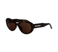 Oval Sunglasses - female - Balenciaga - Sunglasses - Brown - 56 MM - Accessories 56 MM