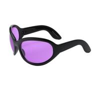 Oval Sunglasses - PC 40g Frame, 5.71x4.13x2.4in Oversized Design, Chic Anti Glare Lens, Bold Rock Aesthetic Eyewear | Use For Daily Commuting Party Christmas Street Wear Stage Performance Club Photo