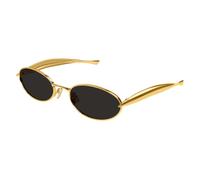 Oval Sunglasses with Iconic Sardine Arms - unisex - Bottega Veneta - Sunglasses - Yellow - 57 MM - Accessories 57 MM