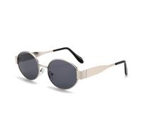 Oval Sunglasses Women's Metal Network Red Street Photo Retro Same Style