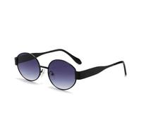 Oval Sunglasses Women's Metal Network Red Street Photo Retro Same Style