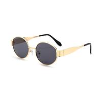 Oval Sunglasses Women's Metal Network Red Street Photo Retro Same Style