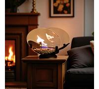 Oval Table Fireplace Fire Bowl Bio Ethanol Firepit