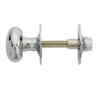 Loops Oval Thumbturn Lock With Coin Release Handle On 36mm Rose Polished Chrome Loops Multicolor