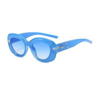 Oval Women Sunglasses Vintage Gradient Sun Glasses for Female Shades Star Eyewear UV400 (3,One Size)