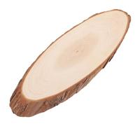 Oval Wooden Craft Disc for DIY Crafters Rustic Home Decor | Natural Edges, Smooth Surface, Beige Wood Finish, for Signs, Holidays, Farmhouse Styling