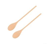 Oval Wooden Mixing Spoon Gentle on Non-Stick Coating