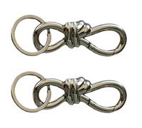 Ovals Shape Alloys Keychains Clip High Strengths Corrosions Resistant Carabiner Clip For Outdoor Travelers Rusts Resistant Hiking Carabiner
