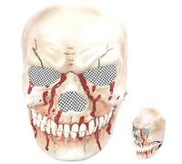 Ovanda Skull Mask Halloween Decoration, Halloween Horror Mask, Halloween Costume Men Scary, Men's Women's Masquerade Carnival Masks, Skeleton Mask with Movable Jaw