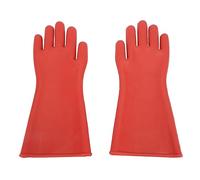 OVAQUIXI 1 Pair Class 00 Electrical Insulated Gloves 12KV - Rubber High Voltage Insulating Safety Gloves for Electricians, Linemen & Industrial Work