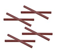 OVAQUIXI 10 Pcs Sealing Wax Sticks Wax Seal Sticks Sealing Kit 4 Colors Round Fire Lacquer for Envelopes Invitations Cards Gift Packaging with Gun or Melting Furnace (Dark Red)