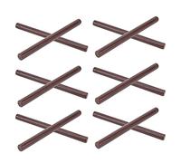 OVAQUIXI 10 Pcs Sealing Wax Sticks Wax Seal Sticks Sealing Kit 4 Colors Round Fire Lacquer for Envelopes Invitations Cards Gift Packaging with Gun or Melting Furnace (Coffee)