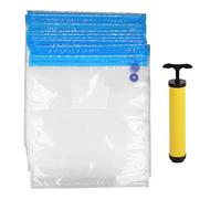 OVAQUIXI 10PCS 3D PRINTER FILAMENT VACUUM BAGS SET WITH HAND PUMP, OXIDATION PROOF STORAGE FOR 0.5KG to 2KG REELS 13.4" X 11.8"