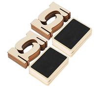 OVAQUIXI 2 Sets Wood Mini Chalkboard Signs Place Cards Small Rectangle Blackboard with Foldable Stands for Wedding Party Table Number Menu Labels