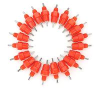 OVAQUIXI 20 Pcs Stainless Steel Poultry Water Drinker Screw Type Automatic Chicken Drinker Nipple Waterer for Poultry Duck Goose Livestock