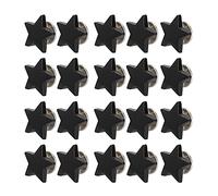 OVAQUIXI 20pcs Star Rivet Buttons, Shiny Coating, Oxidation Resistant, Perfect for Clothing and Shoes (Zinc Alloy 3)