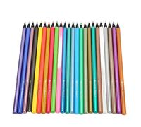 OVAQUIXI 24 Art Quality Metallic Crayons, Bright Colors and Metallic Shine, Cool Pen Body, for Doodling and Coloring for Adults, 6.9 Inch