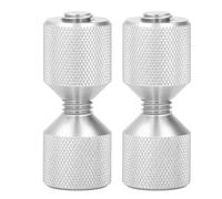 OVAQUIXI 2pcs Alignment Pin Flange Double Hole Pins 2 Hole Flange Set for 0.5 to 14in 150LB with Precision Machined Threads (Silver)