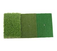 OVAQUIXI 3-in-1 Swing Training Mat Realistic Feel Artificial Grass Mat for Home Business Trips Practice Essential Material Color As Shown in the Picture 30x60cm