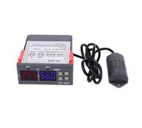 OVAQUIXI 3028 Digital Display Temperature Controller, Microcomputer Intelligent Thermostat with Integrated Sensor for Seafood Machines Cooling Water Machines (110~240VAC)