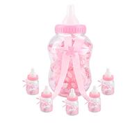 OVAQUIXI 30pcs Feeding Bottle Shape Candy Boxes, Baby Shower Favors, Cute Milk Bottle Design for Kids Birthday and Christmas Parties (Red)