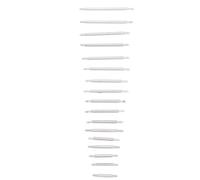 OVAQUIXI 340Pcs Watch Repair Kit Durable Spring Bar Tool Steel Pins for Watchmakers 1.3mm in Various Lengths
