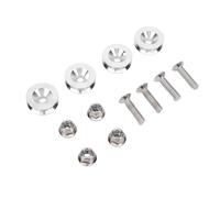 OVAQUIXI 4 Point Docking Hardware Kits, Aluminum Alloy Motorcycle Tail Box Buckle Kit With Bracket And Bushing Pad Spacers