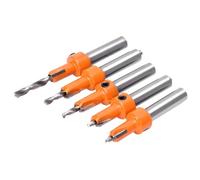 OVAQUIXI 5 Pcs Countersink Drill Bit Self-Taping Tool for Woodworking and Carpentry 2.8-4mm YG8 Alloy Steel
