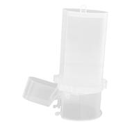 OVAQUIXI 5PCS Bird Water Feeder, Automatic Water Dispenser Plastic Cage Drinking Container with Top Lid Design, for Parrots Chicks Chickens and Other Pets