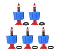OVAQUIXI 5PCS Safety Release Valve, Premium PP Explosion Proof Pressure Relief Valve for 3L 5L 8L Backpack Sprayers Garden Sprayer Replacement (Red Blue)