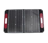 OVAQUIXI 60W Monocrystalline Solar Panel, Lightweight ETFE Material High Efficiency Foldable USB Output, with Voltage Stabilizer for RV Camping Yachts Outdoor