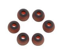 OVAQUIXI 6PCS Silicone Memory Foam Hybrid Ear Tips (Inner Hole 0.18in/4.5mm) 2 Layer Design, Outer Silicone Inner Memory Foam, Sleeve Alone, Fits 4.5-6.0mm Sound Guide Hole