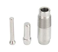 OVAQUIXI 6Pcs Stainless Steel Chicken Drinker Automatic Poultry Waterer Nipple 360 Degree Rolling Ball Rust Resistant Farming Accessories Poultry Supplies Livestock Equipment with 304