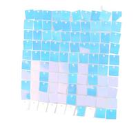 OVAQUIXI 8PCS Sequin Background Panels, Glossy Glitter Wall Backdrop for Party Decoration, Easy to Setup for Weddings and Birthdays, Shimmering Visuals (Blue)