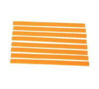 OVAQUIXI 8PCS Silicone Luggage Wheel Covers (7.68×0.47in) Thickened Tire Texture, Cuttable Universal Fit, Noise Reduction Double Sided Tape, High Adhesion,for Protect Luggage Wheels (Orange)