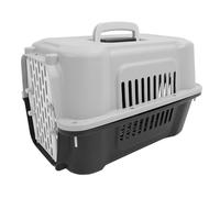 OVAQUIXI ABS Hard Sided Pet Carrier, 2 Door Top Loading Travel Cat Kennel Dog Crate with Superior Ventilation, for Small Dogs Cats 11.81 X 12.20 X 18.90in